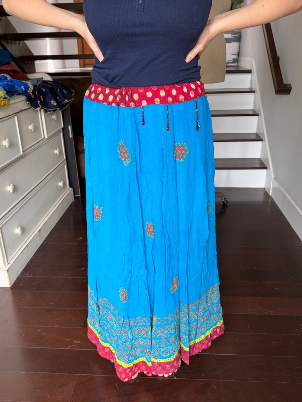 Handmade Indian Skirt  | size M/L - Picture 7 of 7